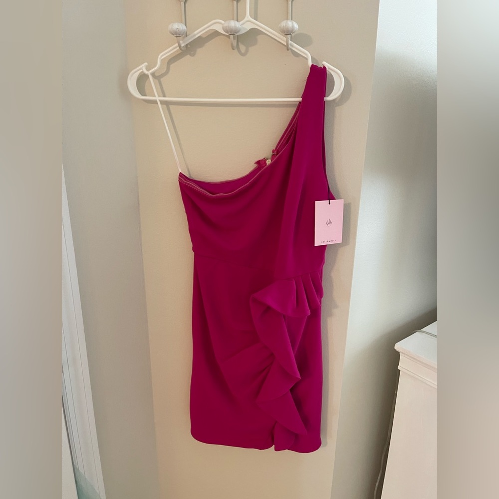 Little Pink One Shoulder dress